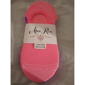3 Pair Alexa Rose Womens Anti Slip Heel Grip Ultra Low Liners Fits Shoe Size 5-9